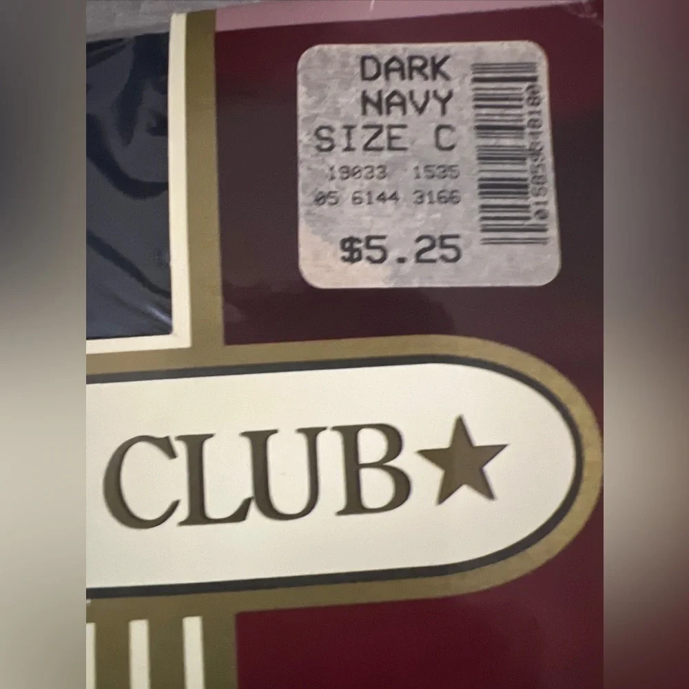 Charter Club Pantyhose Sandaltoe Dark Navy Blue Size C 90s  Dark Academia